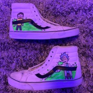 Rick and Morty Custom Vans